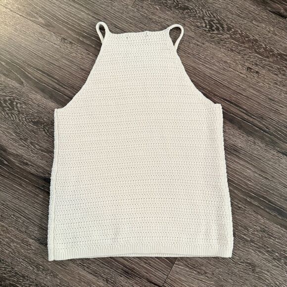 Banana Republic Cream High Neck Crochet Tank - Picture 6 of 6